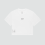 Women's Micromesh™ Cropped Run Tee - White