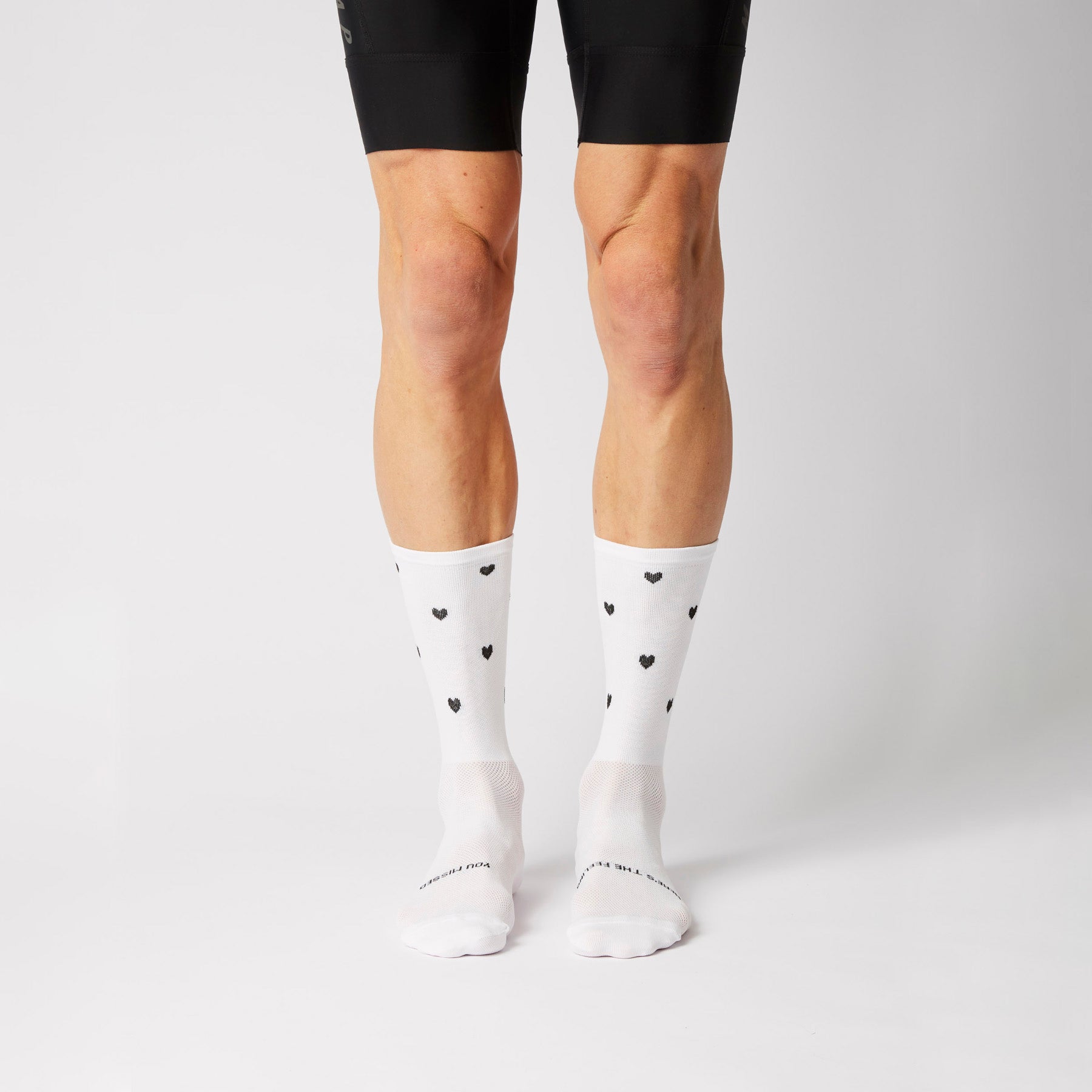 Classic Iconic Hearts Socks - White