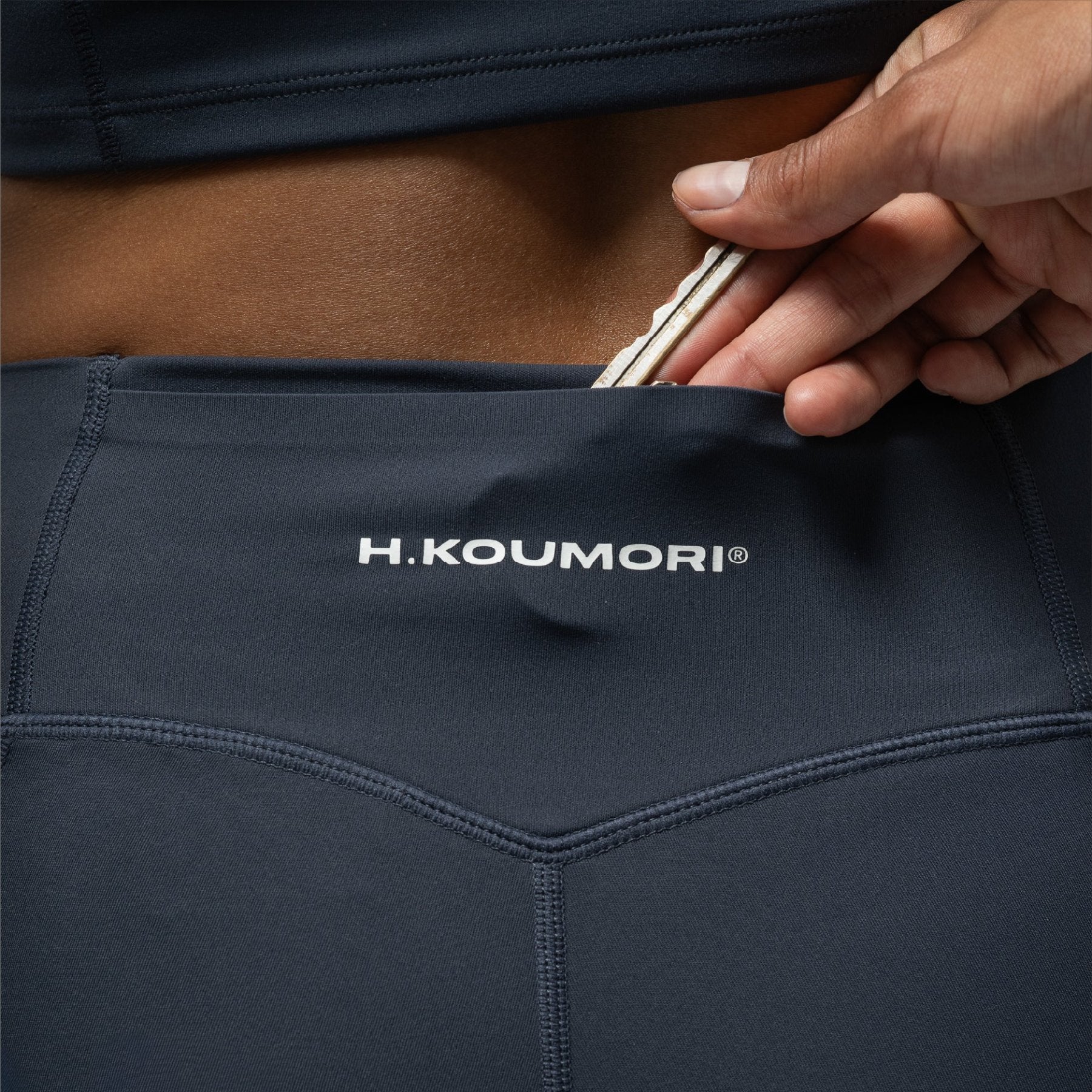 Women's Compression Tights 7" - India Ink