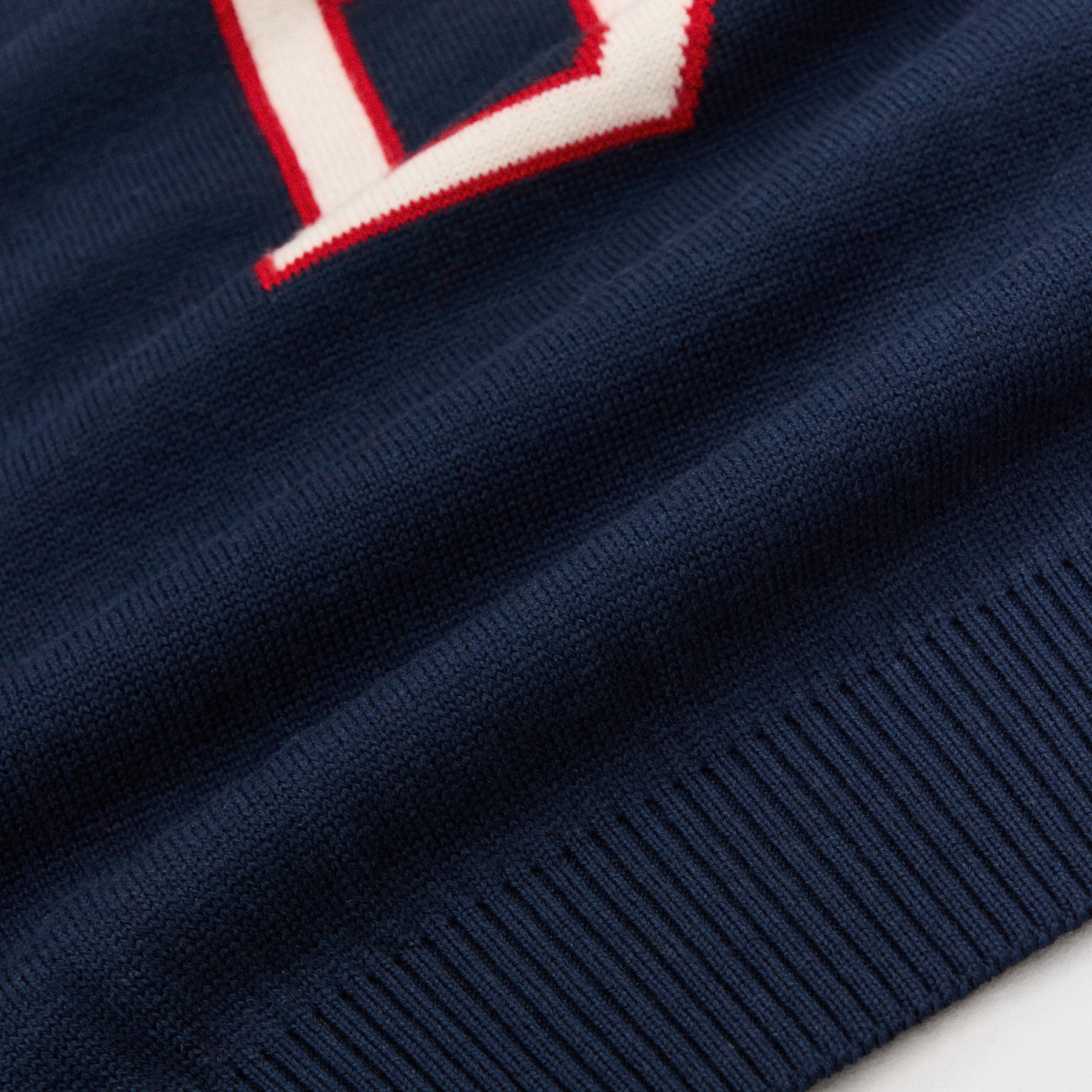 Varsity &quot;B&quot; Knit - Navy