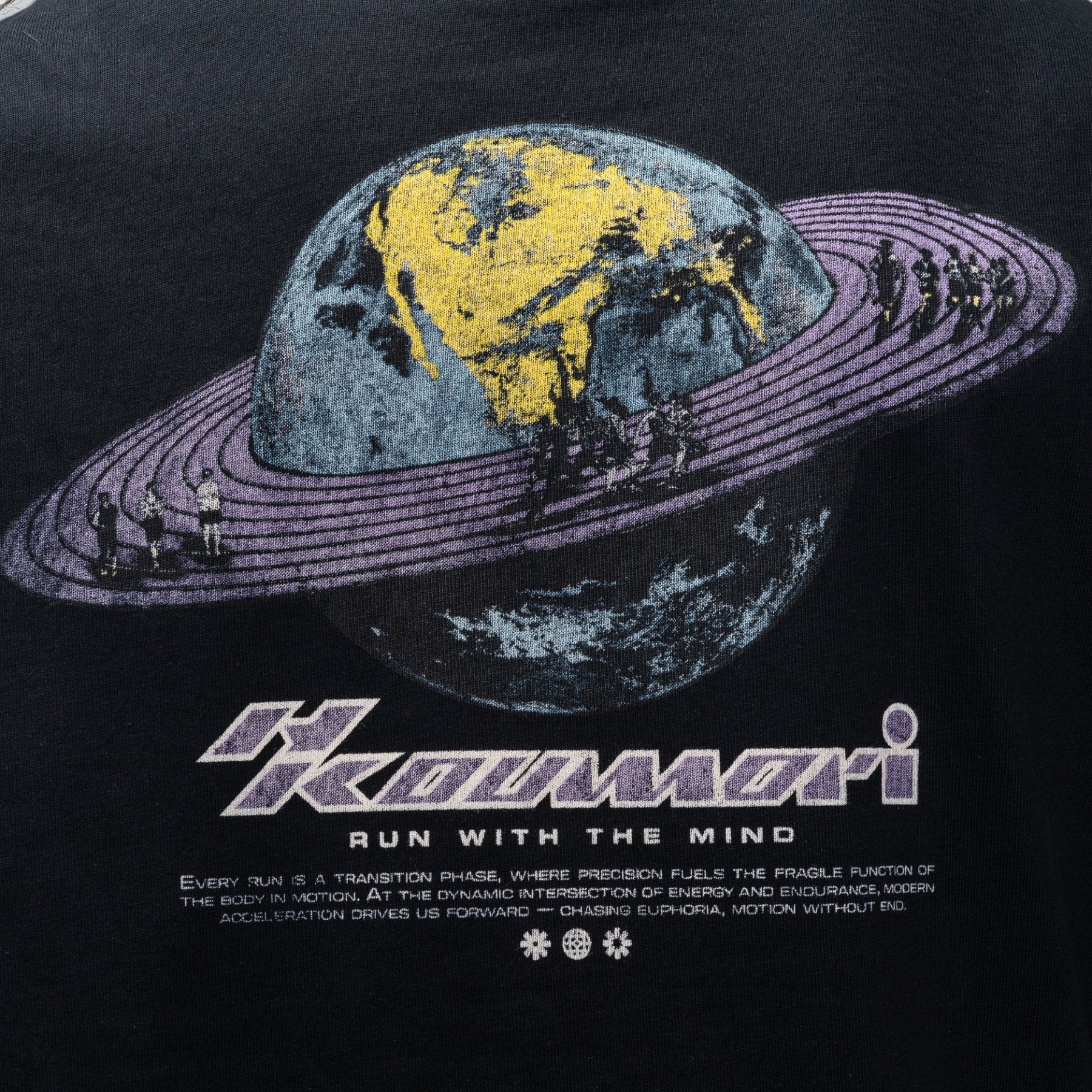 T-shirt Orbit Run Boulder - Noir