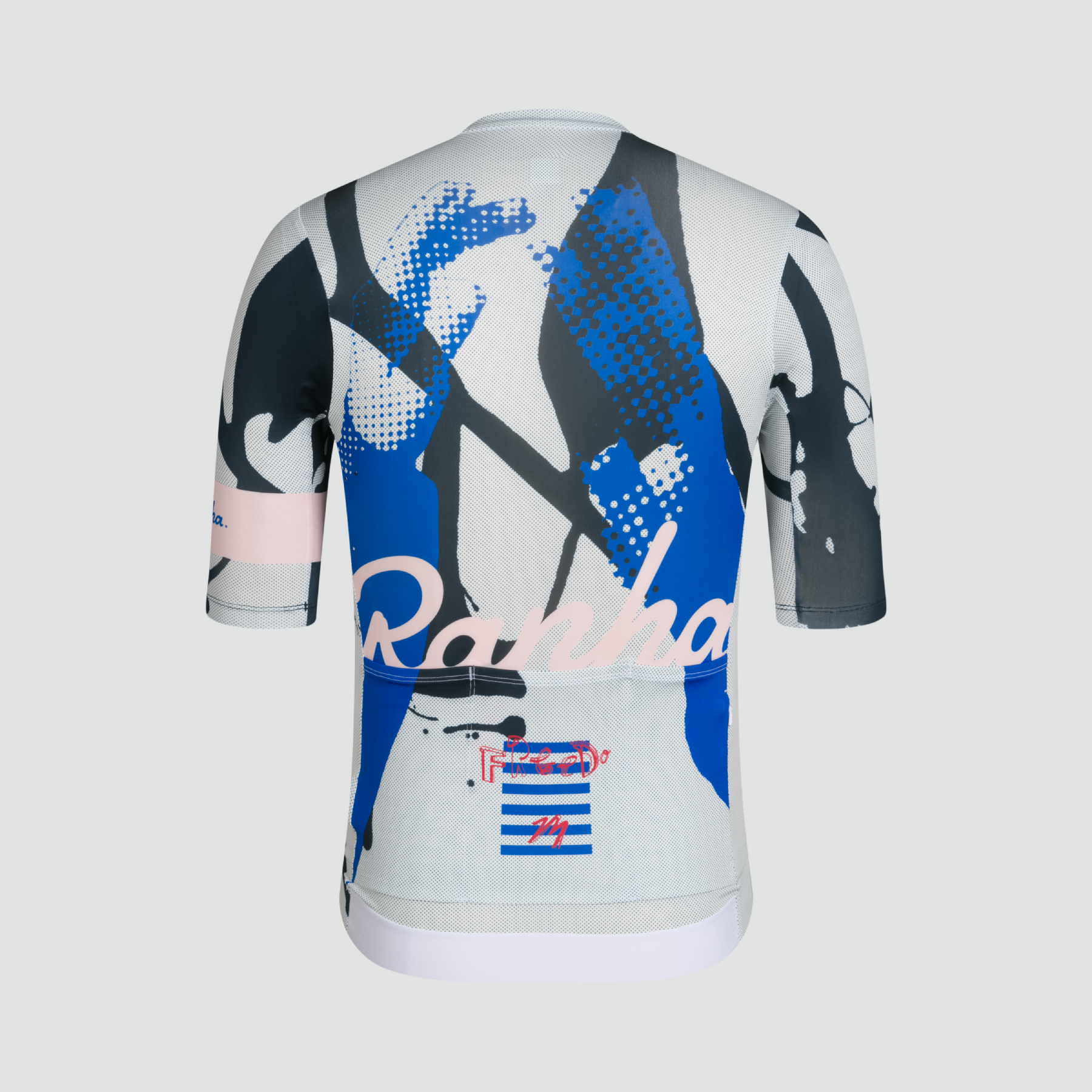 Rapha + David Carson Pro Team Rouleur Jersey - Pale Grey/Black