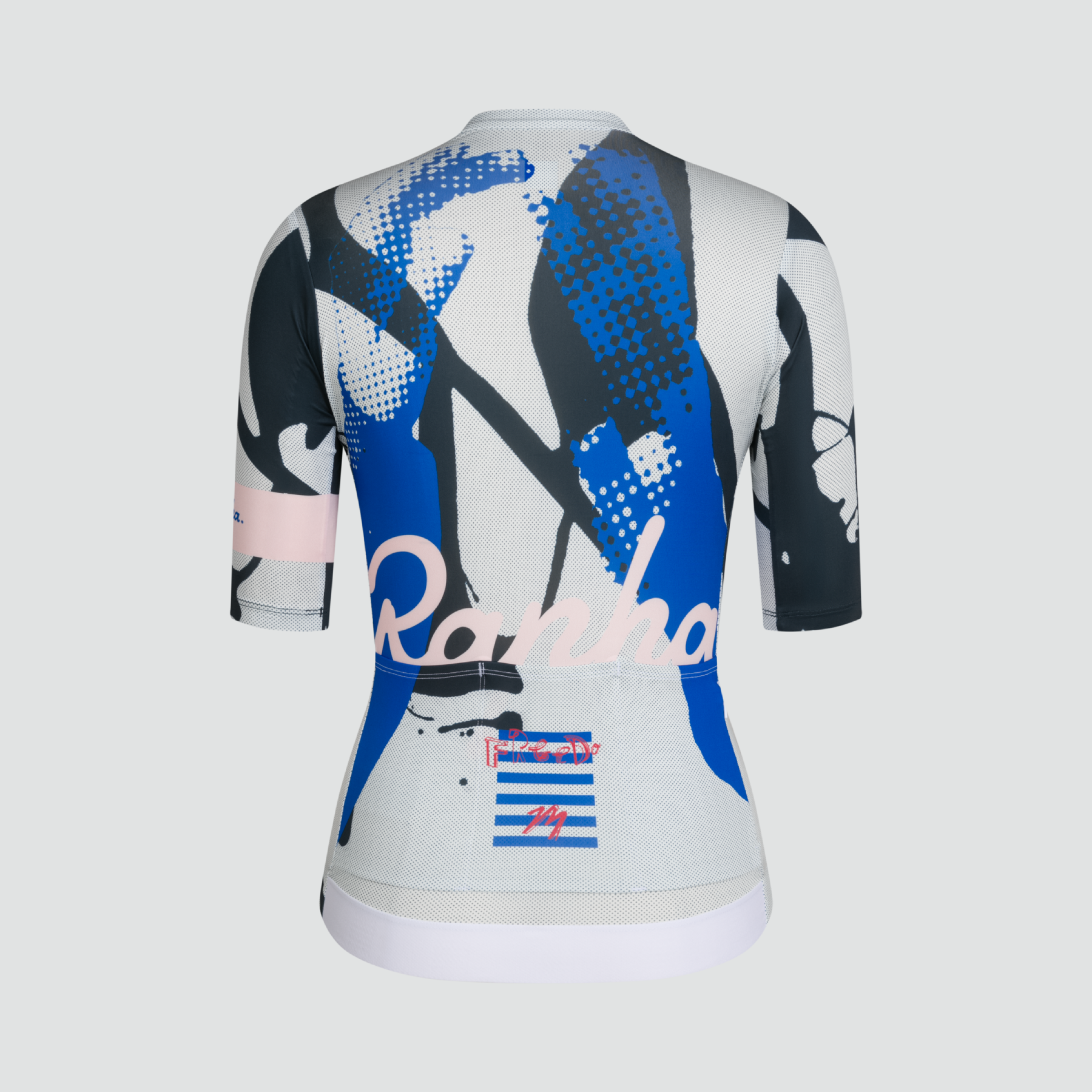 Rapha + David Carson Women's Pro Team Rouleur Jersey - Pale Grey/Black