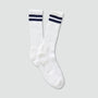 Merino Tube Sock - White/Navy
