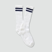 Merino Tube Sock - White/Navy