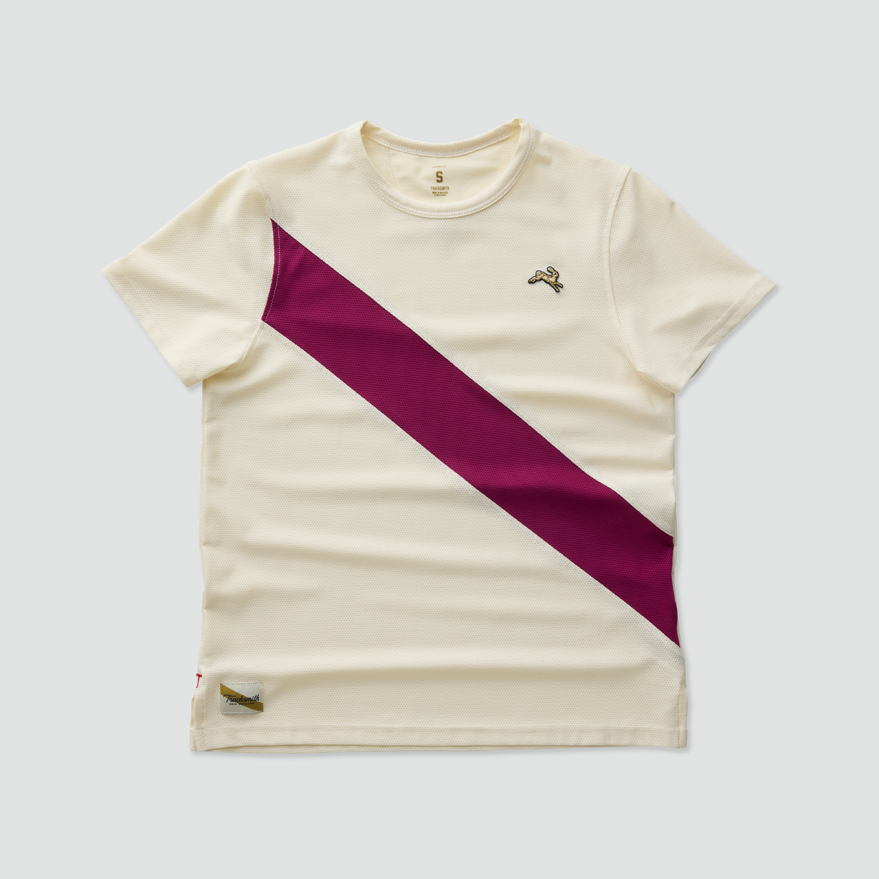 Women's Van Cortlandt Tee - Ivory/Raspberry