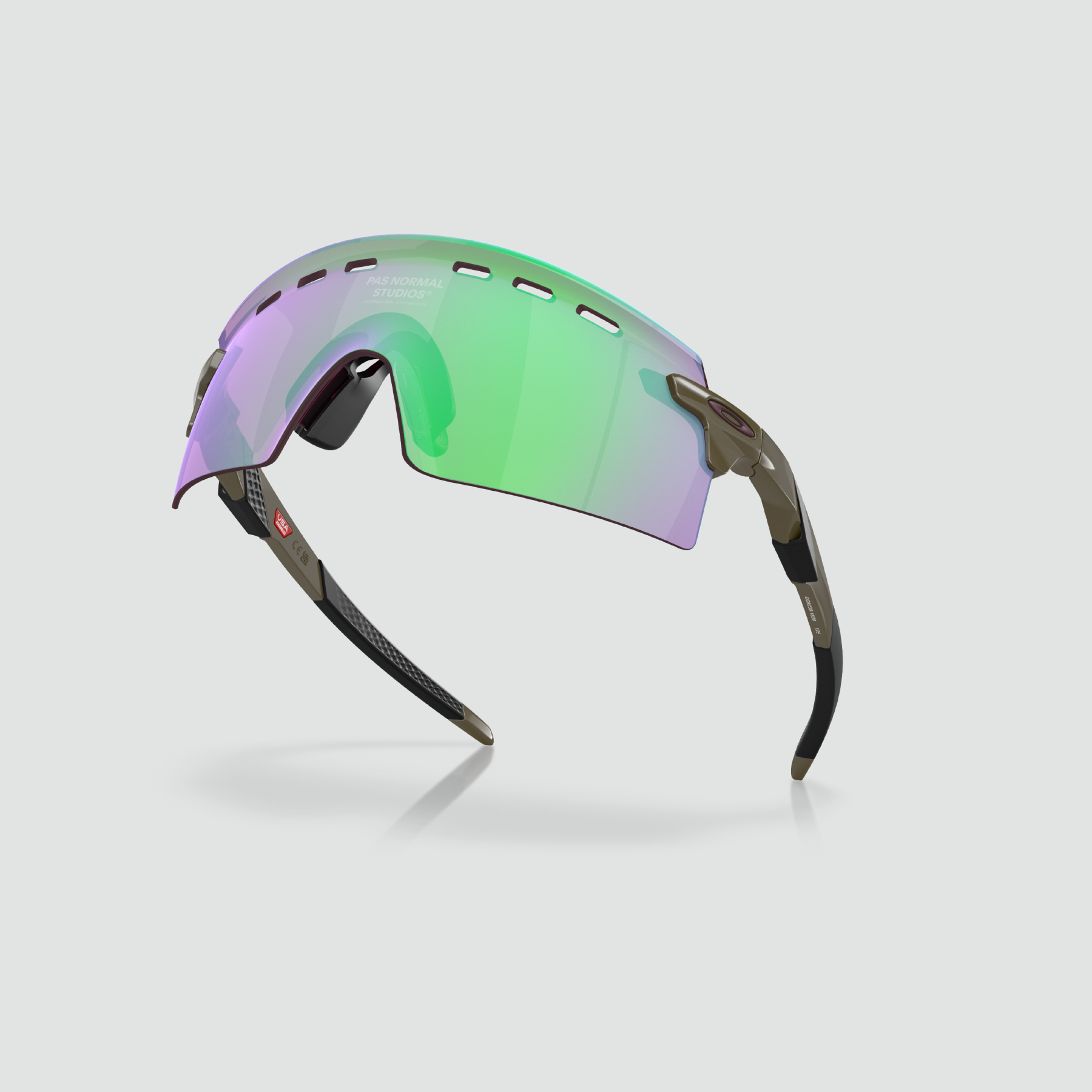 Encoder Strike Vented PNS Sunglasses - Black Olive w/ Prizm Road Jade