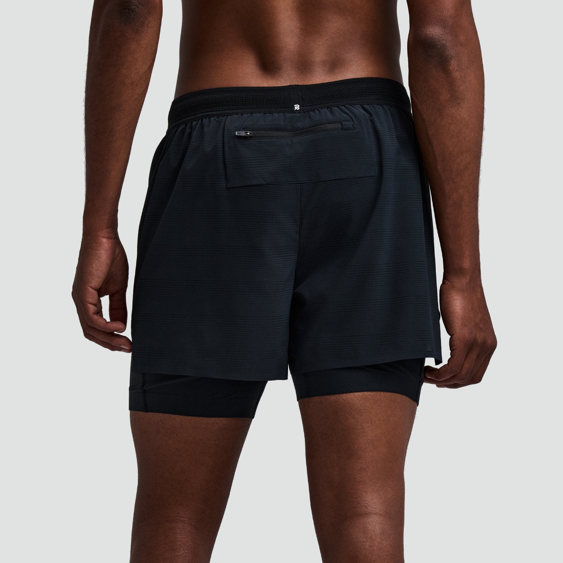 CoolGrid™ 2-in-1 Run Short - Black
