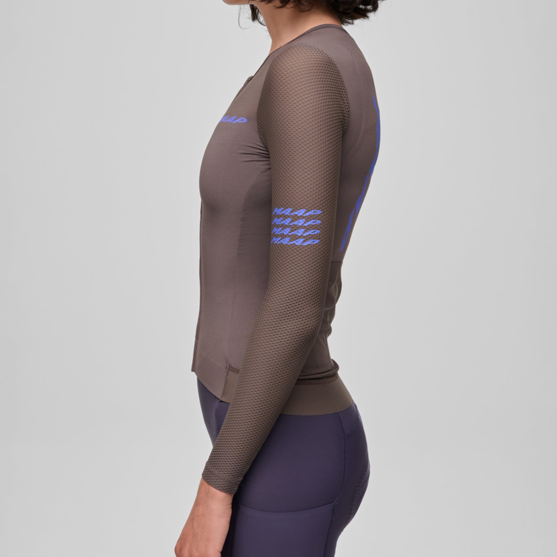 Women's Pro Emerge LS Jersey - Brown Umber