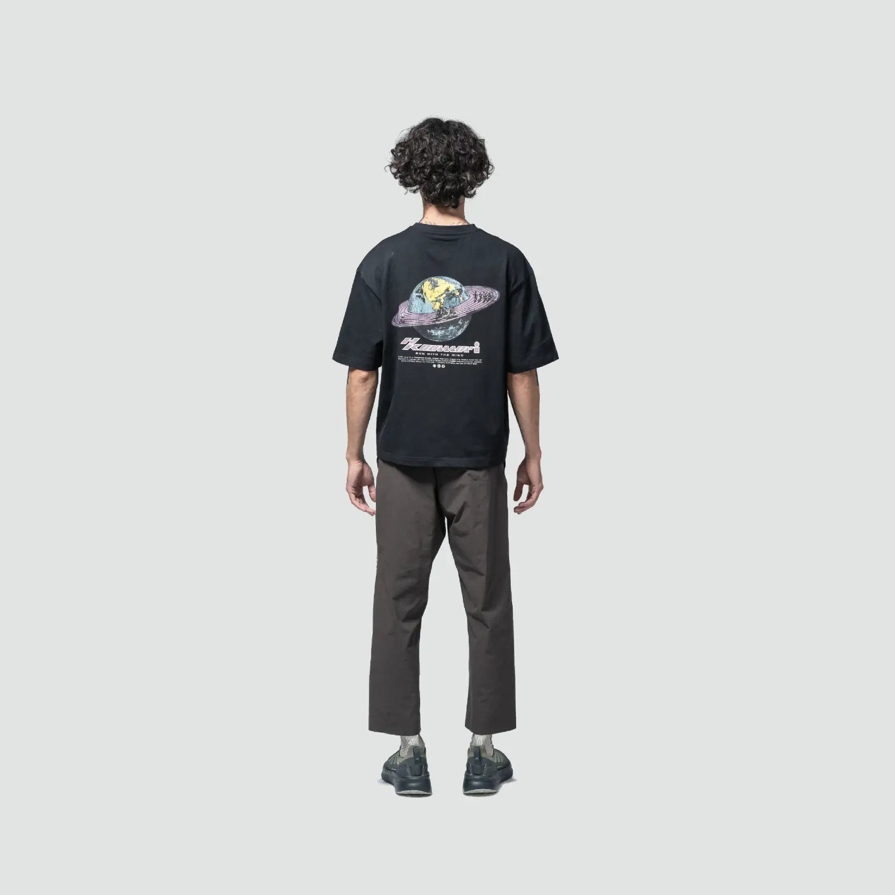 T-shirt Orbit Run Boulder - Noir