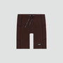 Striped Cadence™ 7 Pocket Lined Half Tights - Cacao / Black
