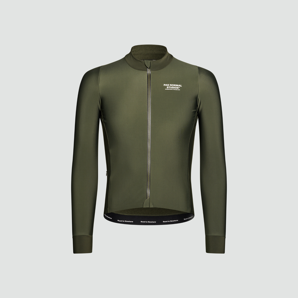 Pas Normal Studios Mechanism Thermal Long Sleeve Jersey - Dark