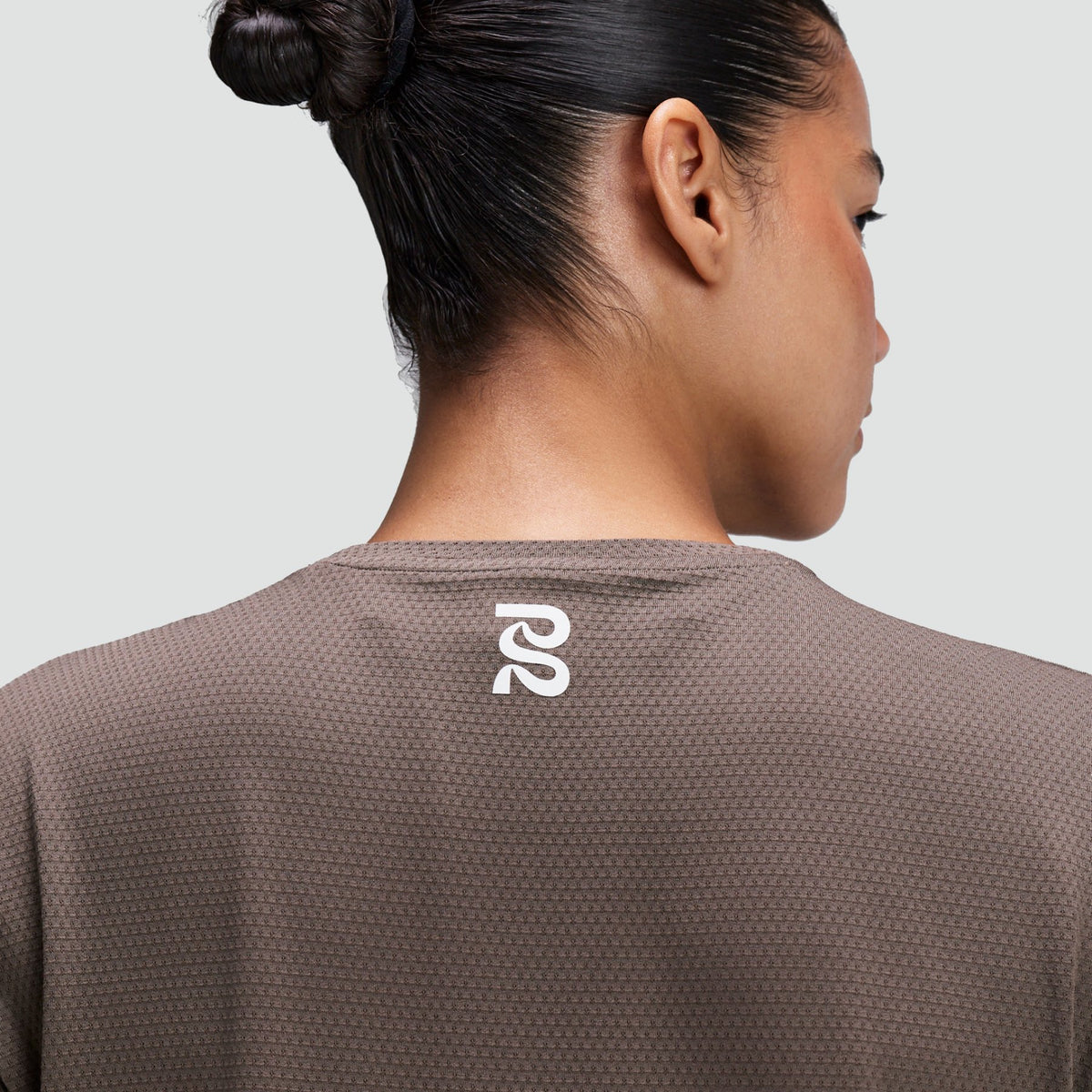 Women's Micromesh™ Cropped Run Tee - Cocoa
