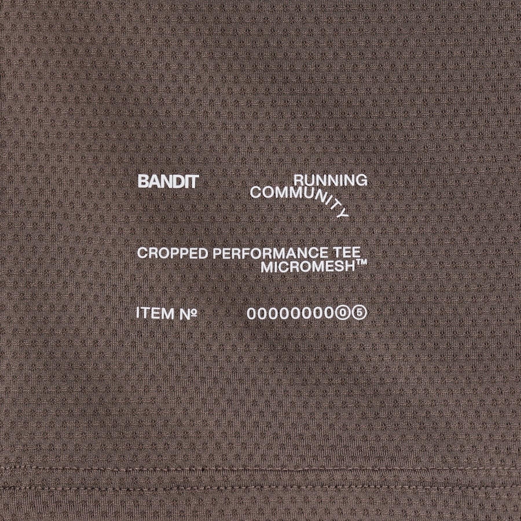 Women's Micromesh™ Cropped Run Tee - Cocoa