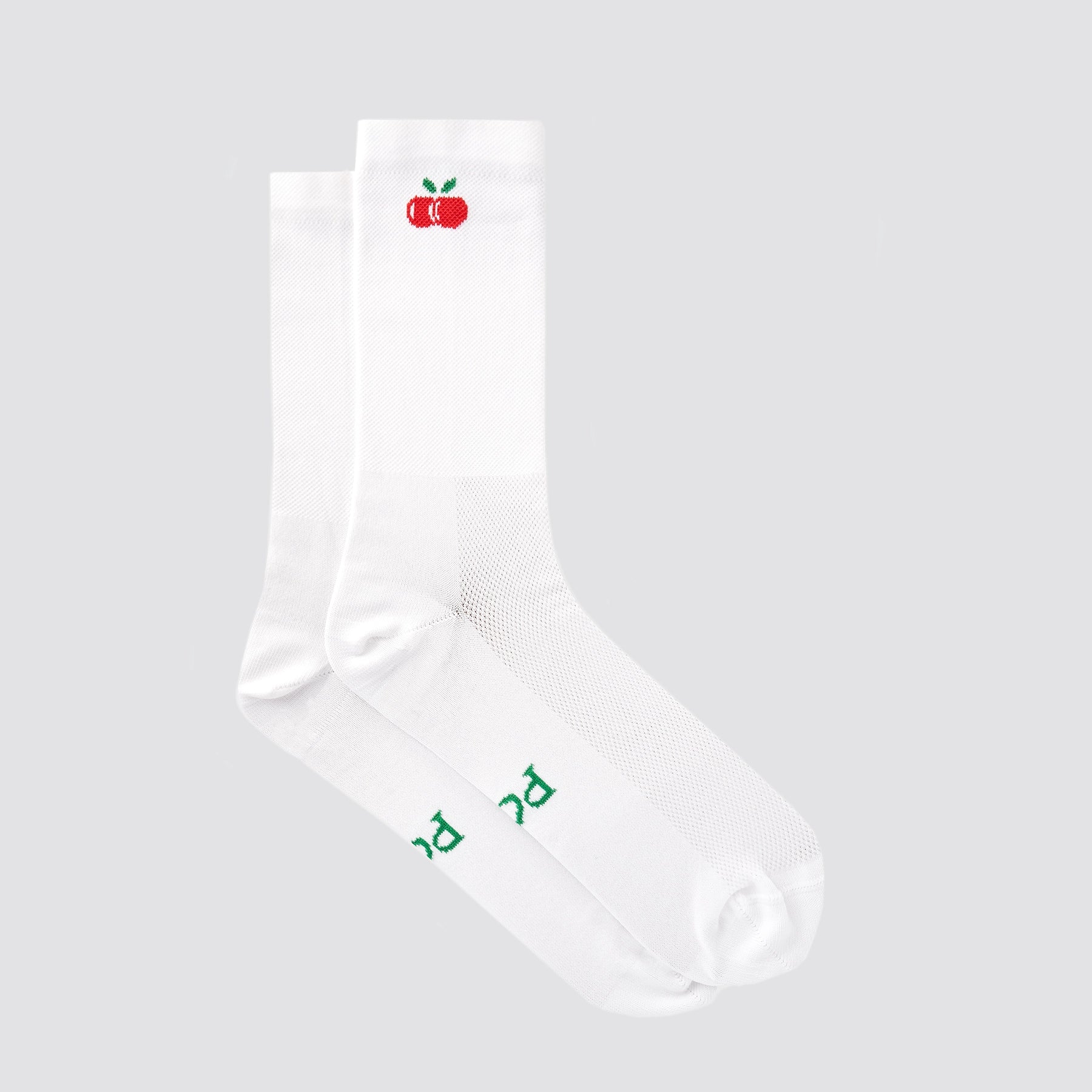 Lucky Cherry Socks - White