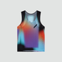 Women's Race Vest - Black Rainbow Dot