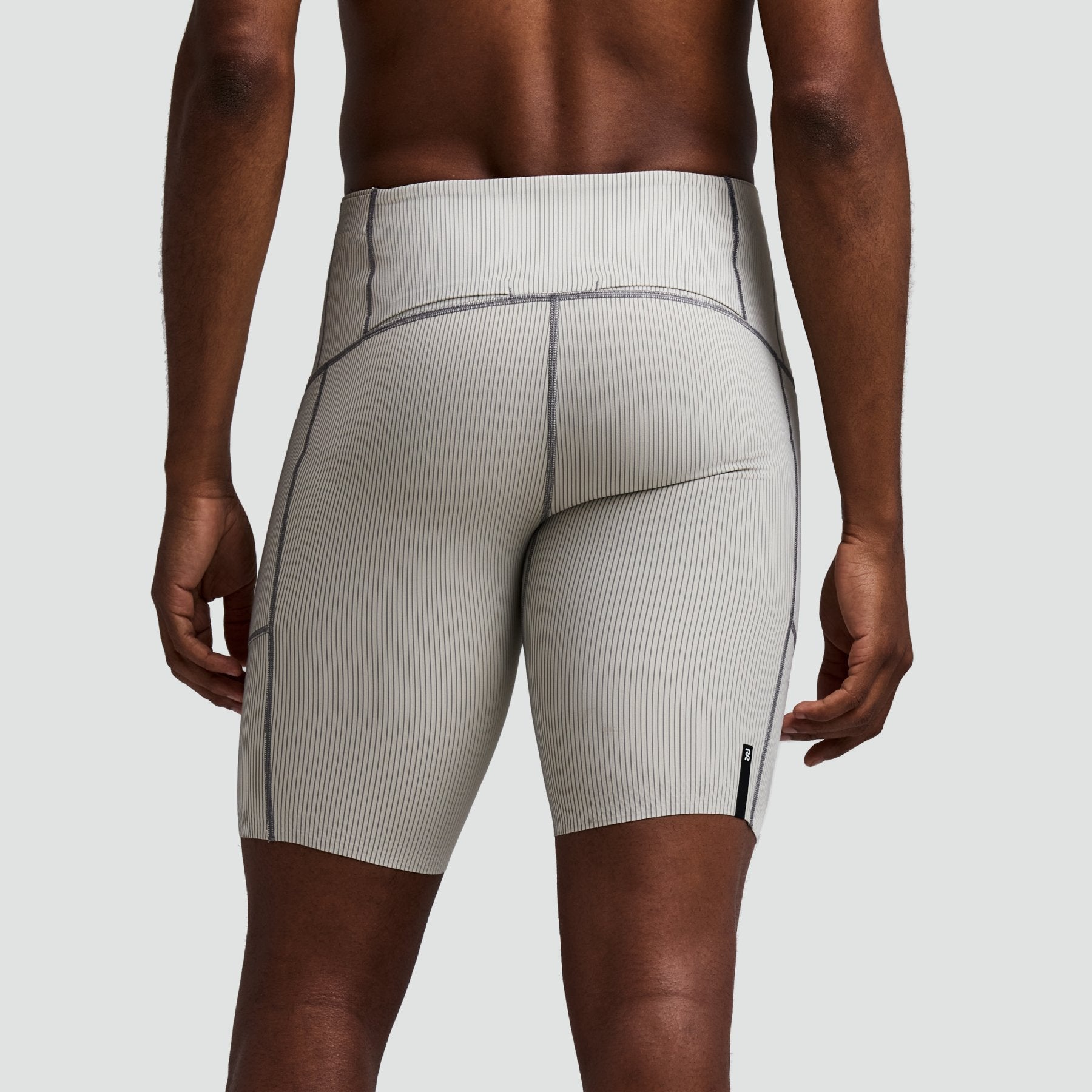 Striped Cadence™ Half Tights - Plaster / Slate