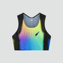 Women's Crop Vest - Tropical Dot
