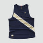 Strata Singlet - Navy/Ivory/Gold