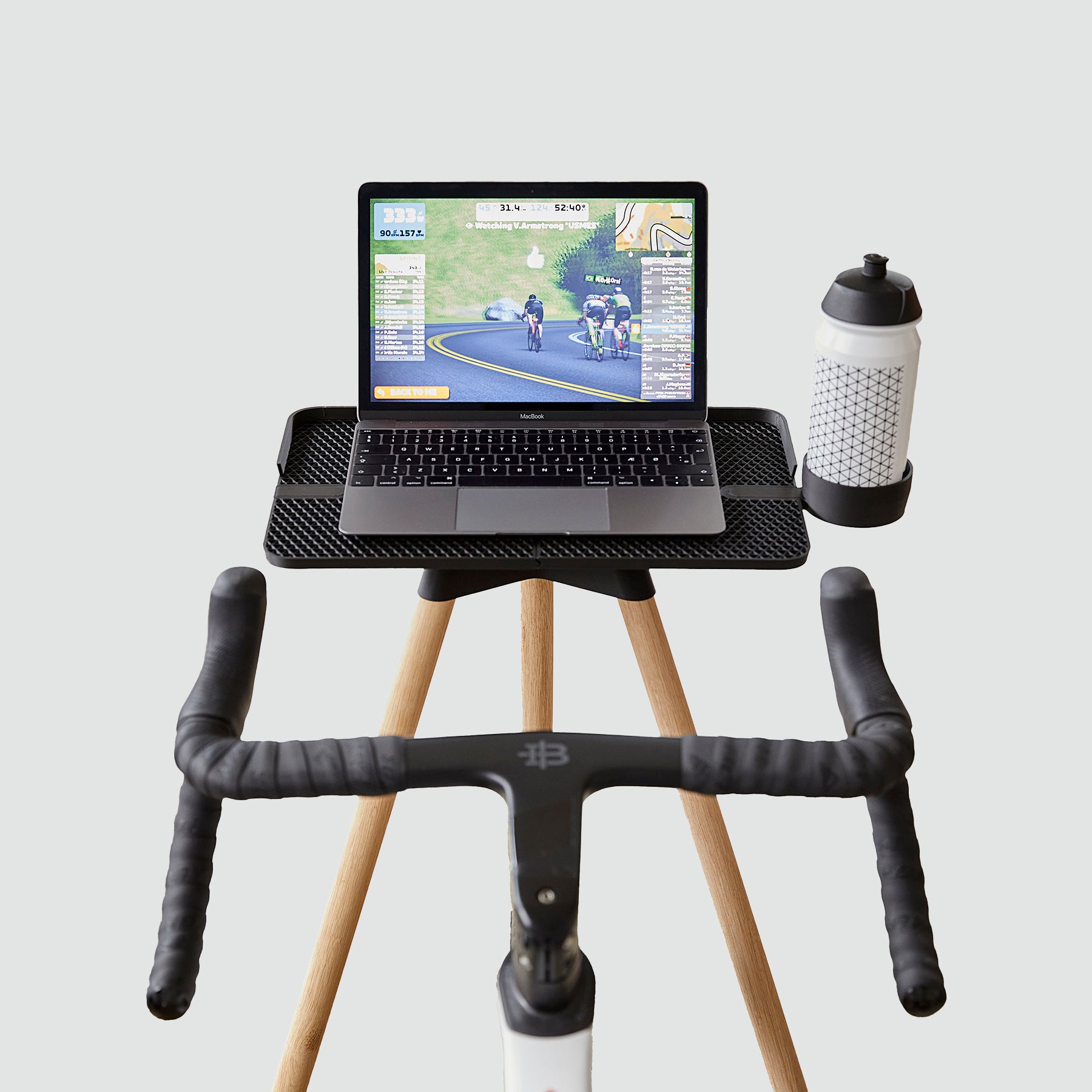Laptop Race Table + Holder Kit  - Natural Oak