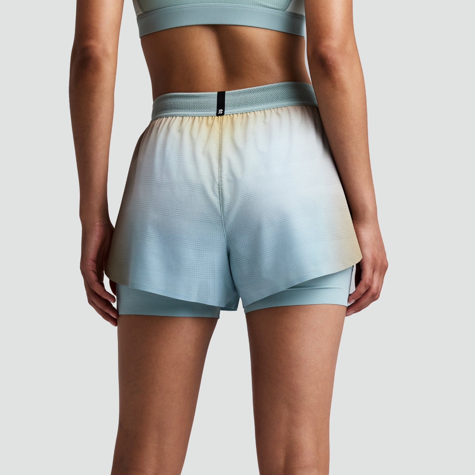 Women's CoolGrid™ 2-in-1 Run Short - Lagoon Multi