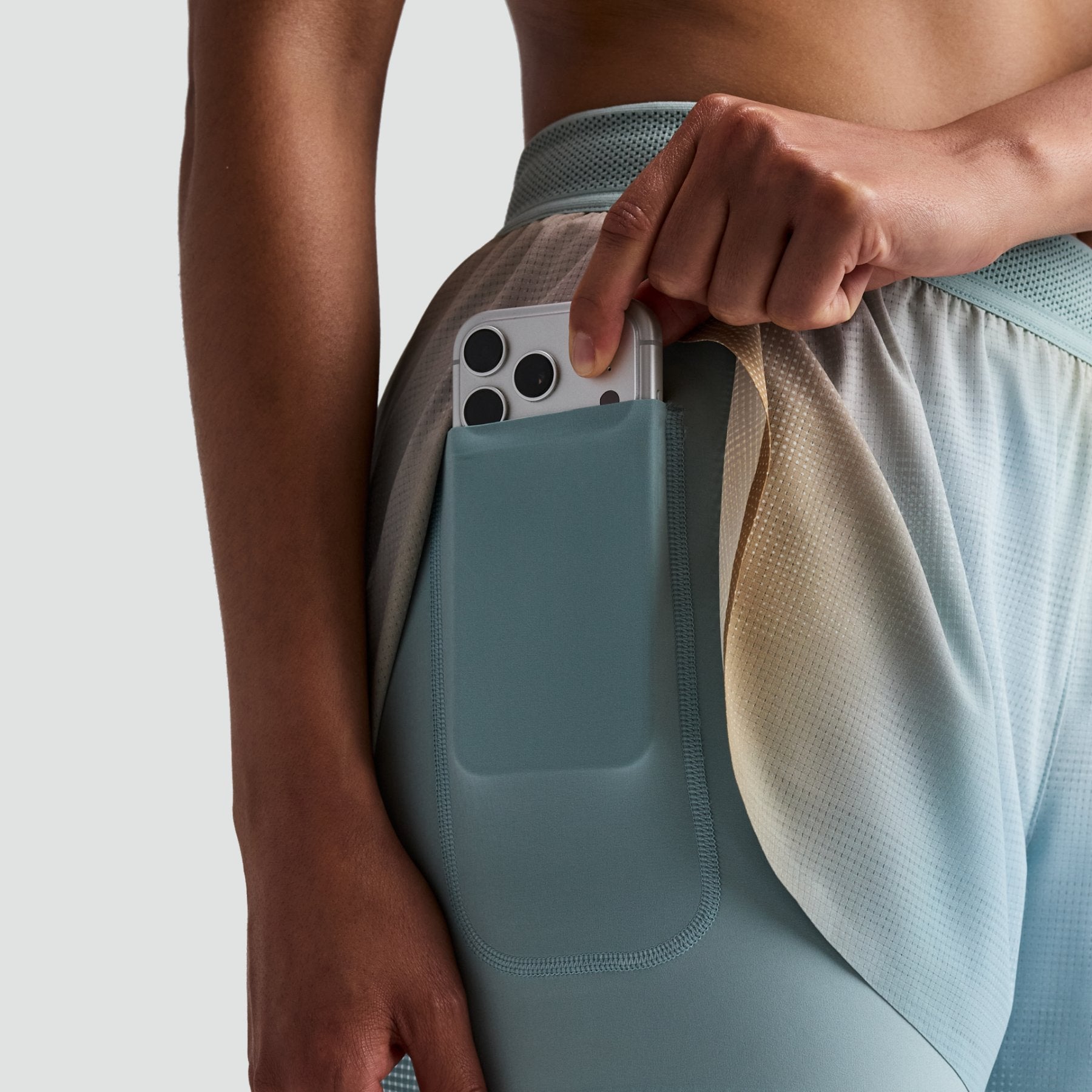 Women's CoolGrid™ 2-in-1 Run Short - Lagoon Multi