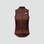 Women's Mechanism Stow Away Gilet - AOP Light Brown