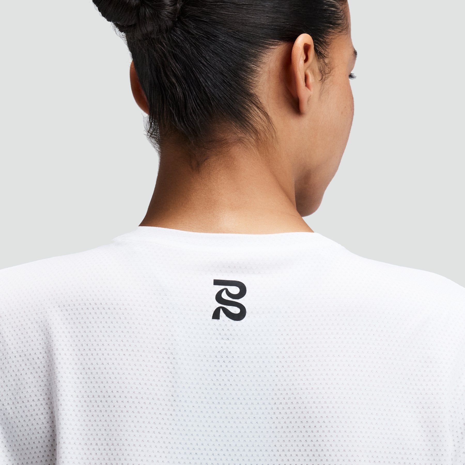 Women's Micromesh™ Cropped Run Tee - White
