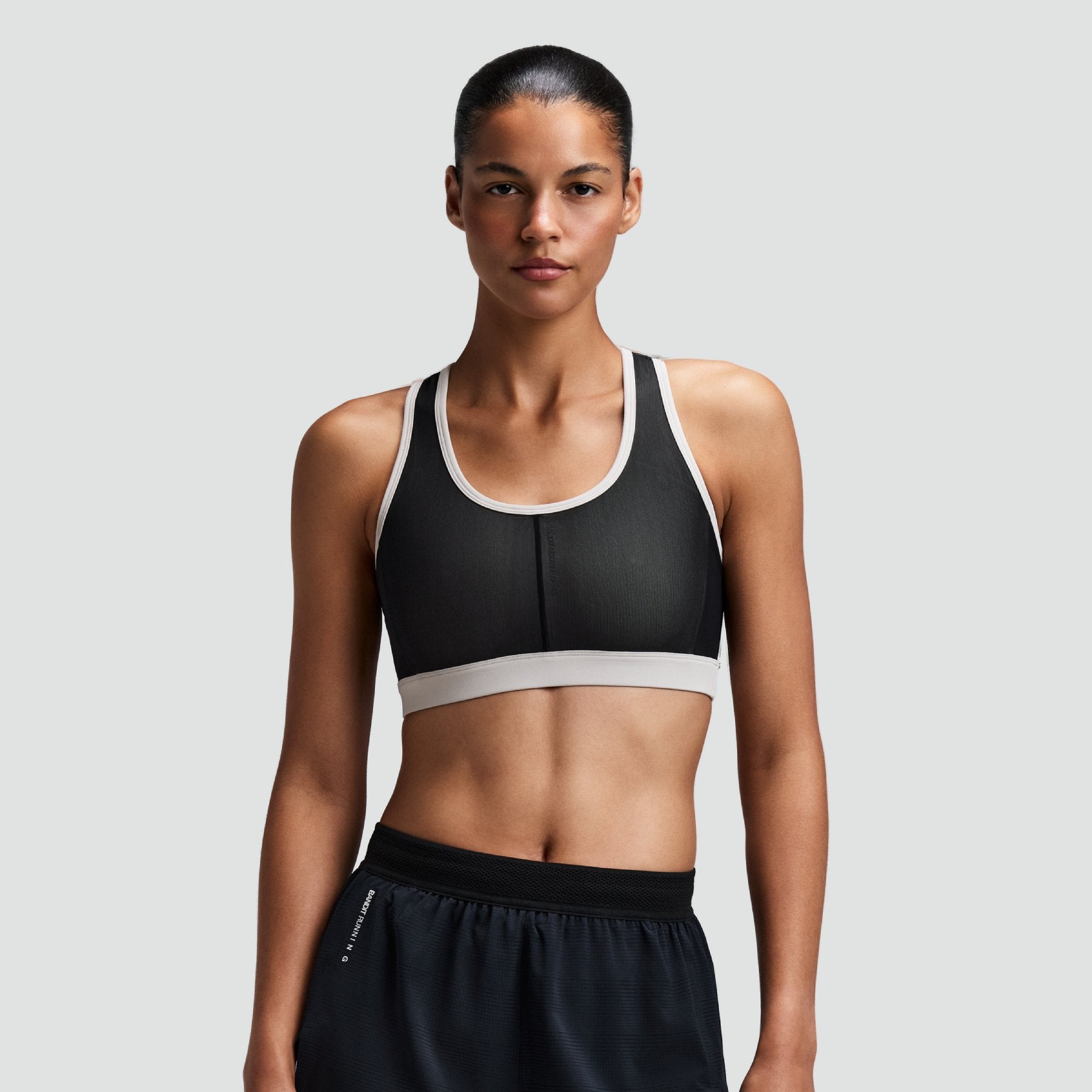 Women's Vanisher™ Reverso™ Scoop Neck Run Bra - Black / Plaster