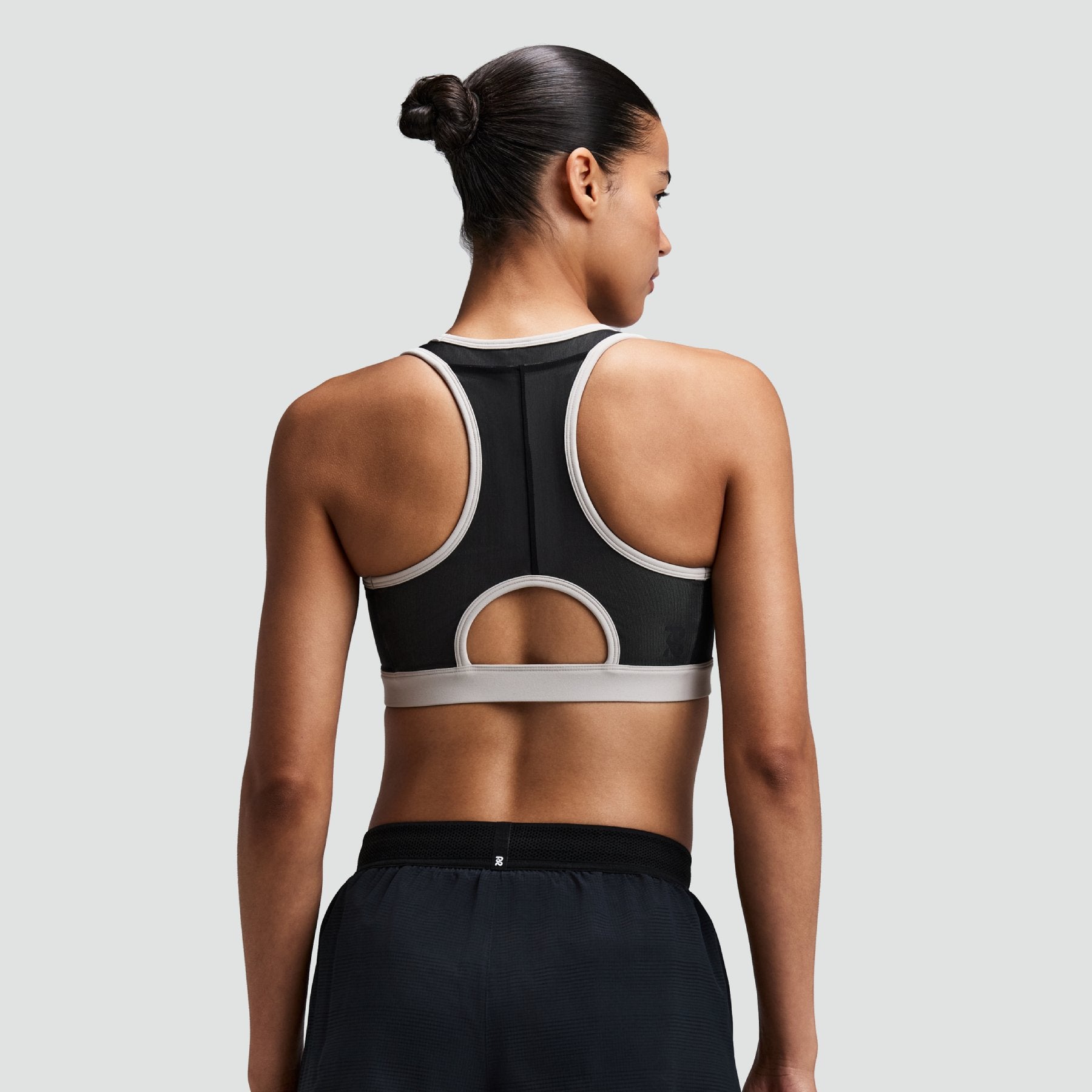 Women's Vanisher™ Reverso™ Scoop Neck Run Bra - Black / Plaster