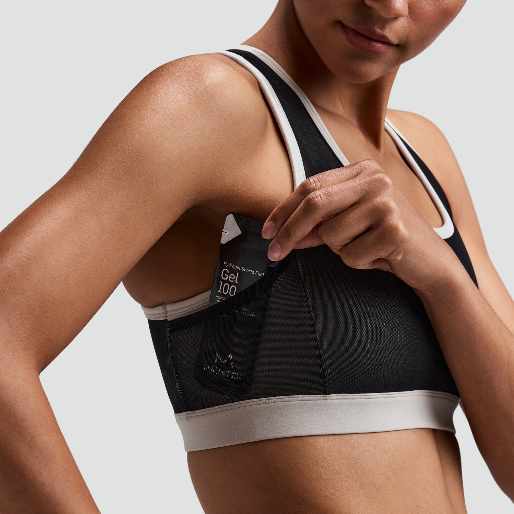 Women's Vanisher™ Reverso™ Scoop Neck Run Bra - Black / Plaster