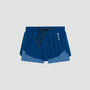 Women's Vento™ 2-in-1 Run Short - Ink Blue / Aegean
