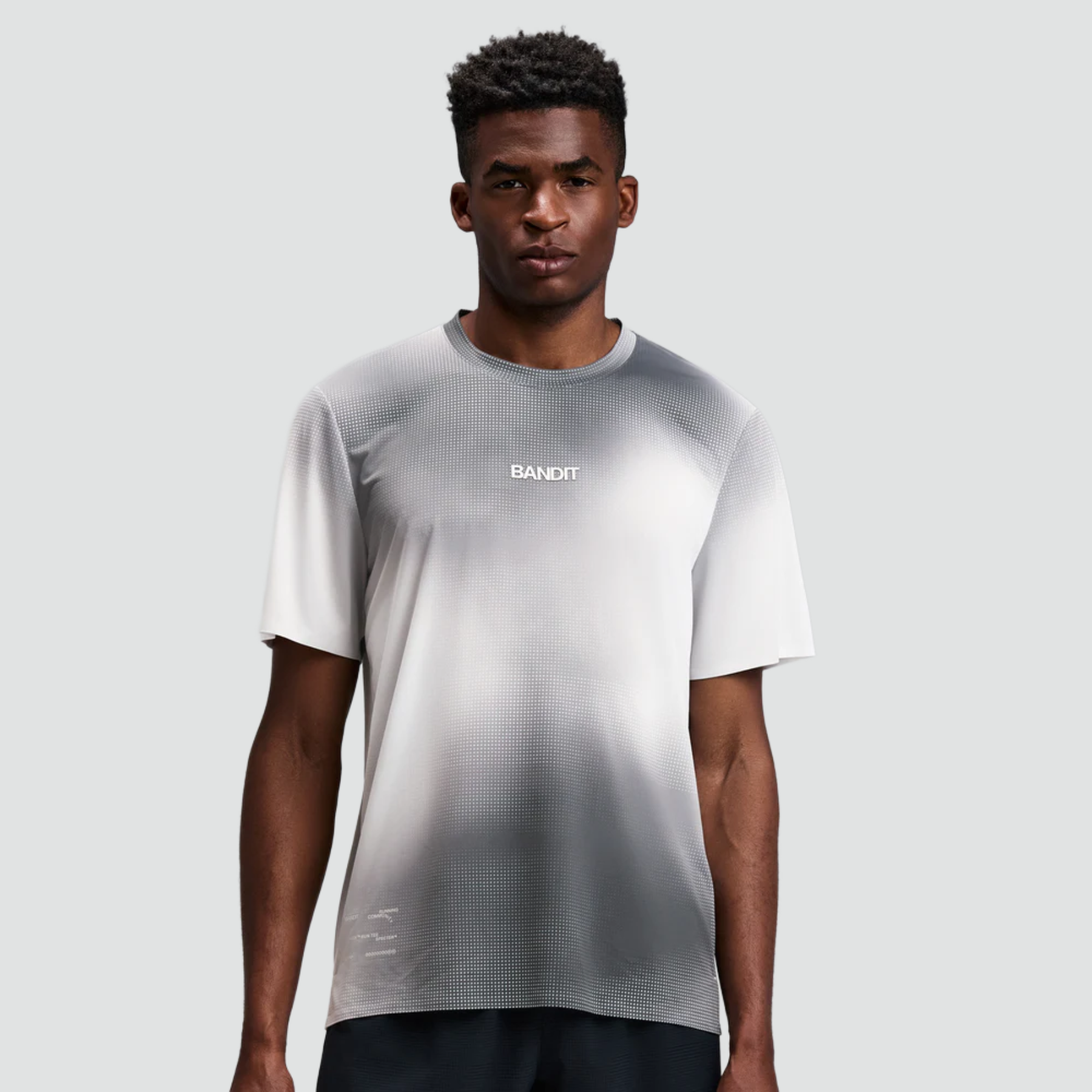 T-shirt Specter™ avec Flopack™ - Motif Micro Geo Gradient - Ardoise / Plâtre