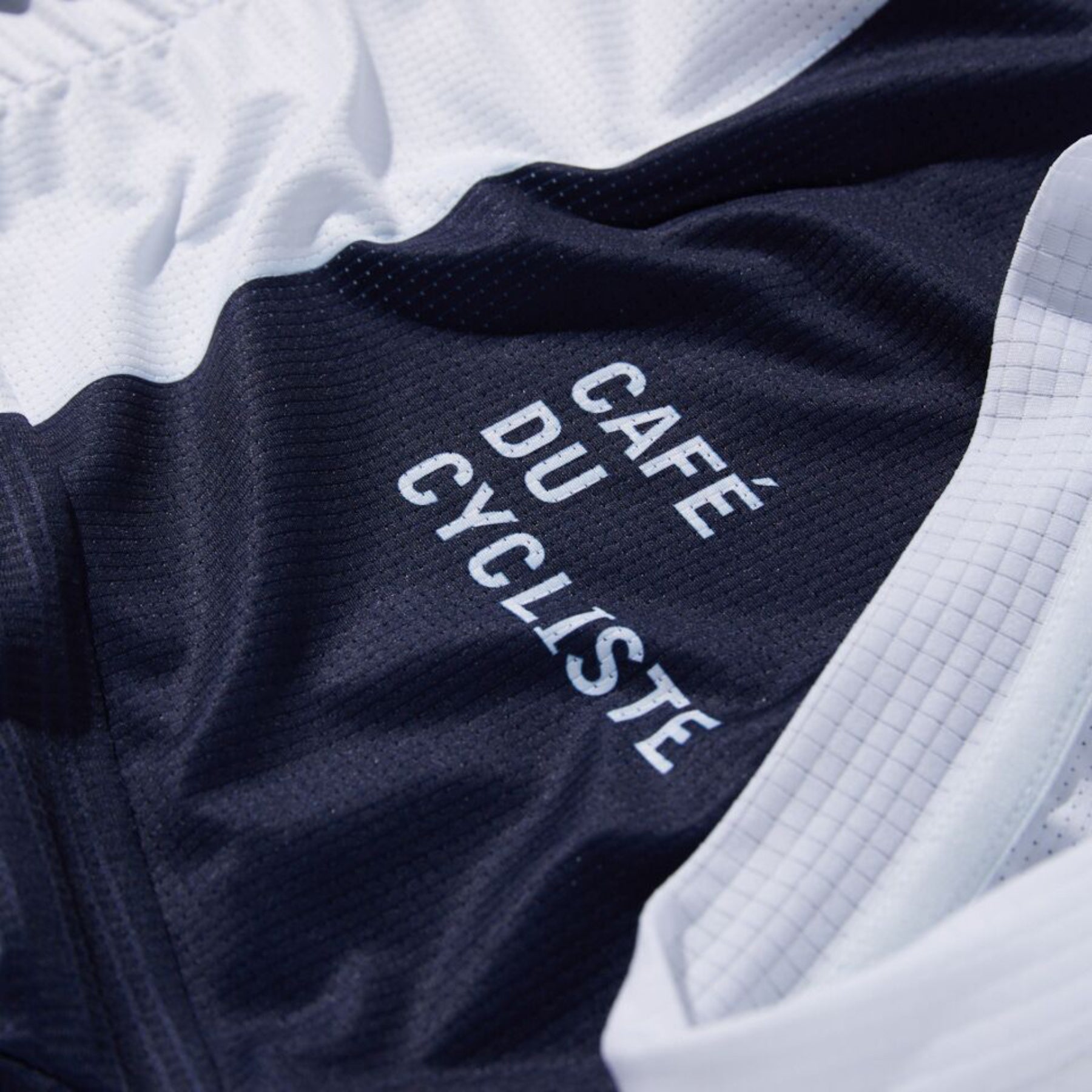 Café du Cycliste Men's Angeline Jersey - Navy White – Le Club