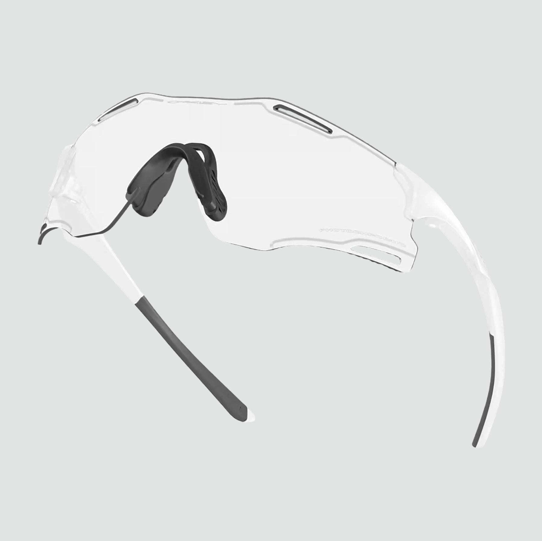 Cybr Zero Sunglasses - Matte White Clear Photochromic