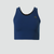 Women's Turnover Crop Top - Indigo