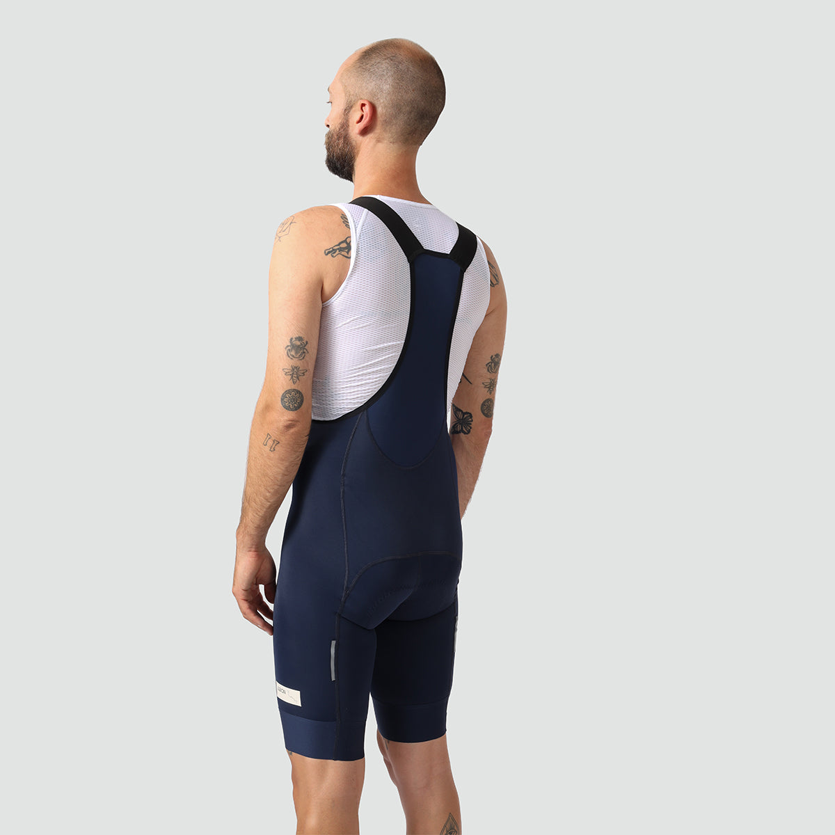 Navy blue bib on sale shorts