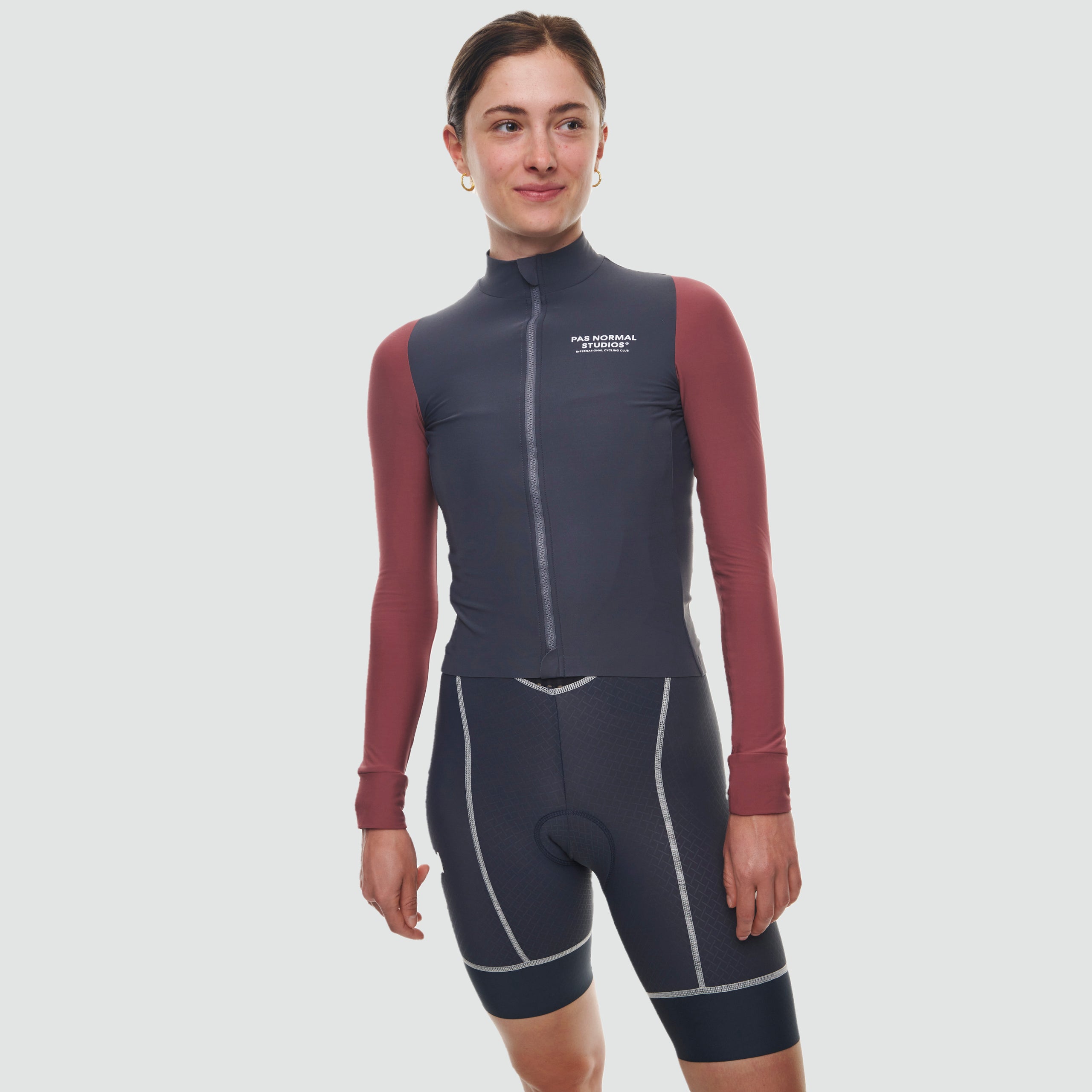 Women's Mechanism Long Sleeve Jersey - Dark Navy / Dusty Mauve