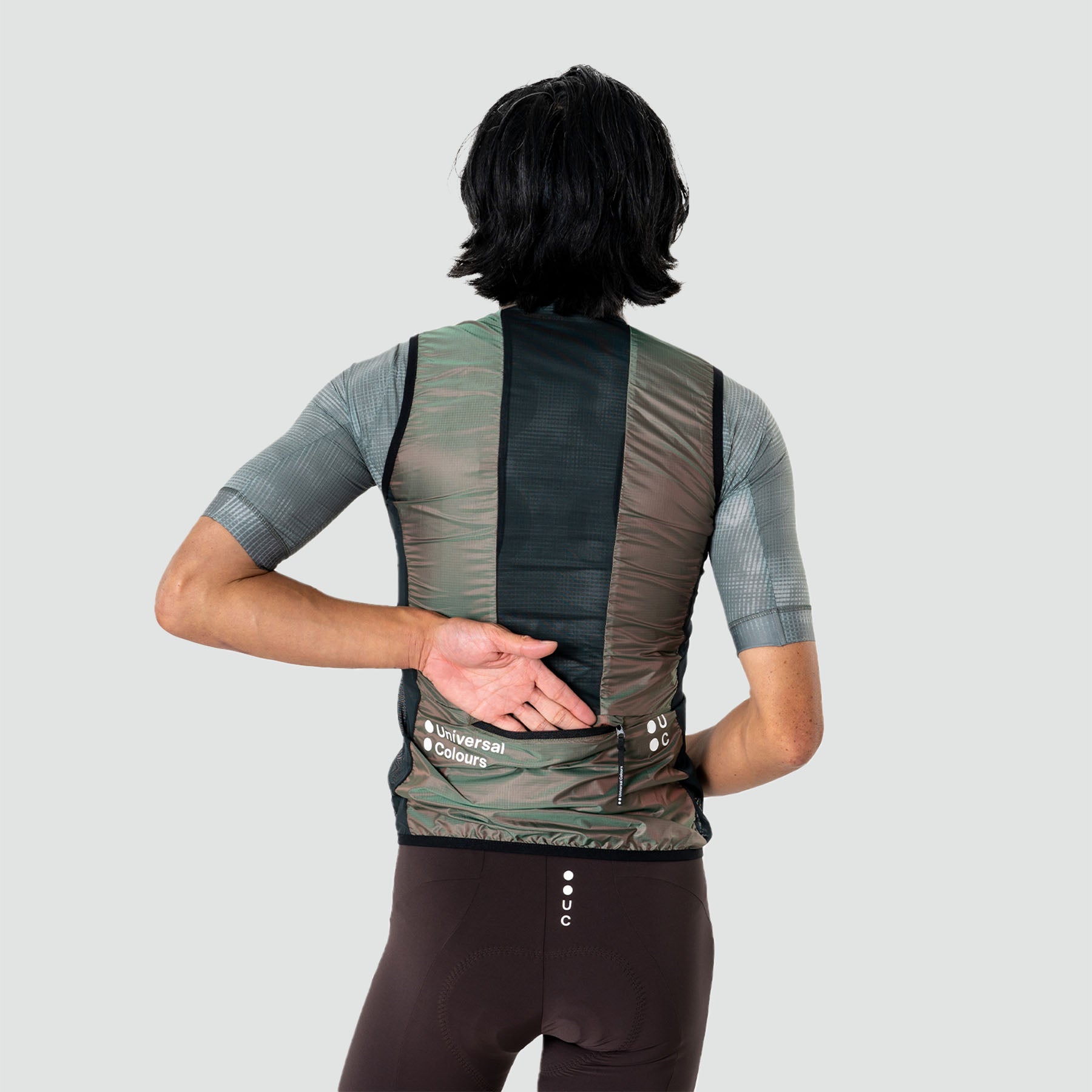 Universal Colours Spectrum Lightweight Gilet - Iridescent Green 