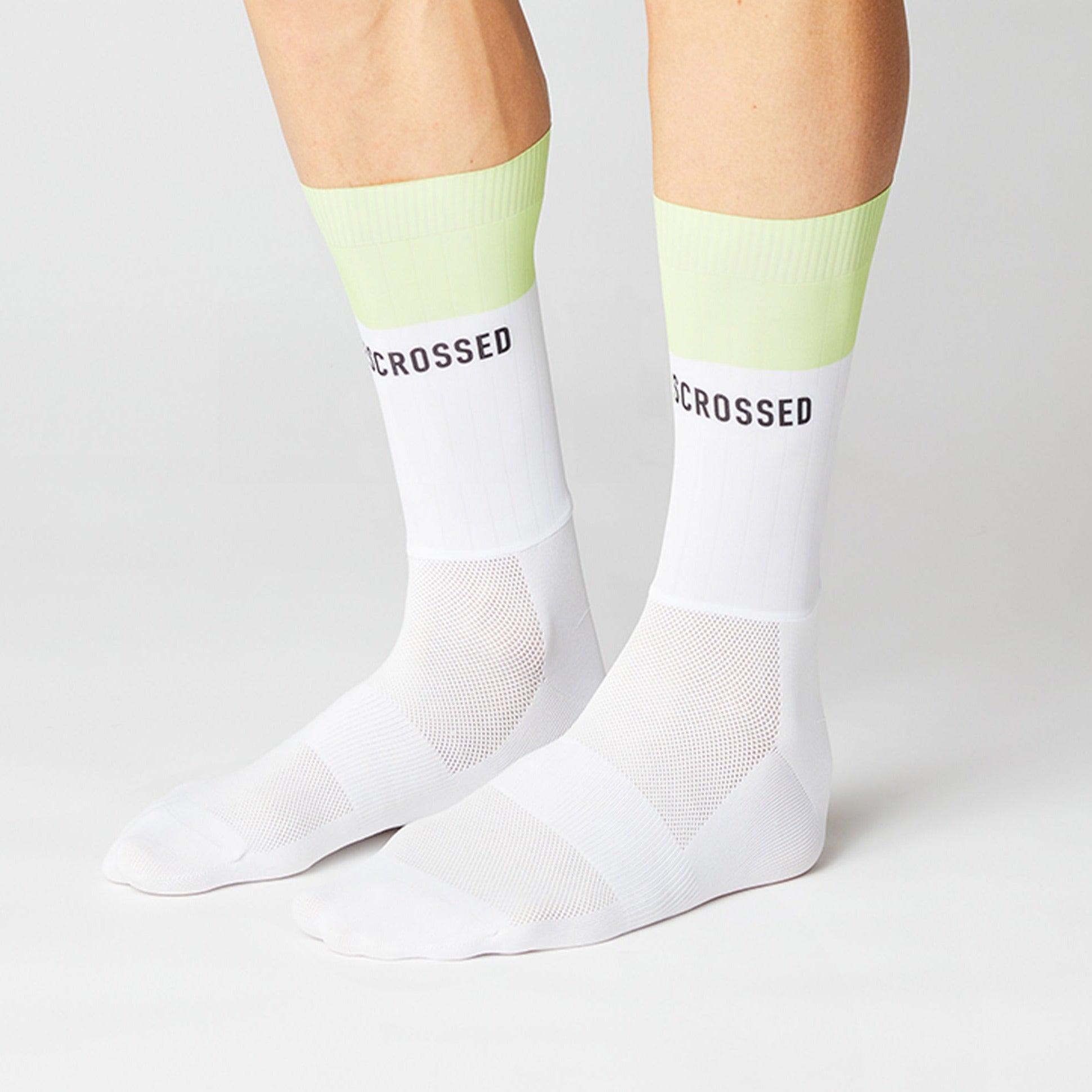 Aero Block Socks - White/Neon