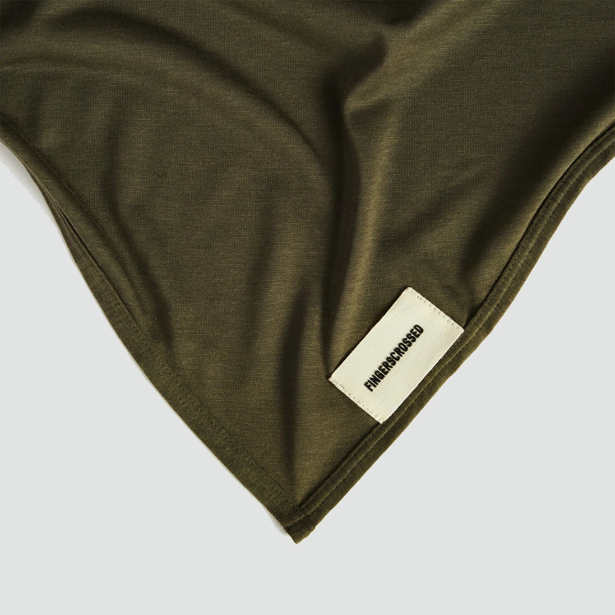 三角圍巾-橄欖色