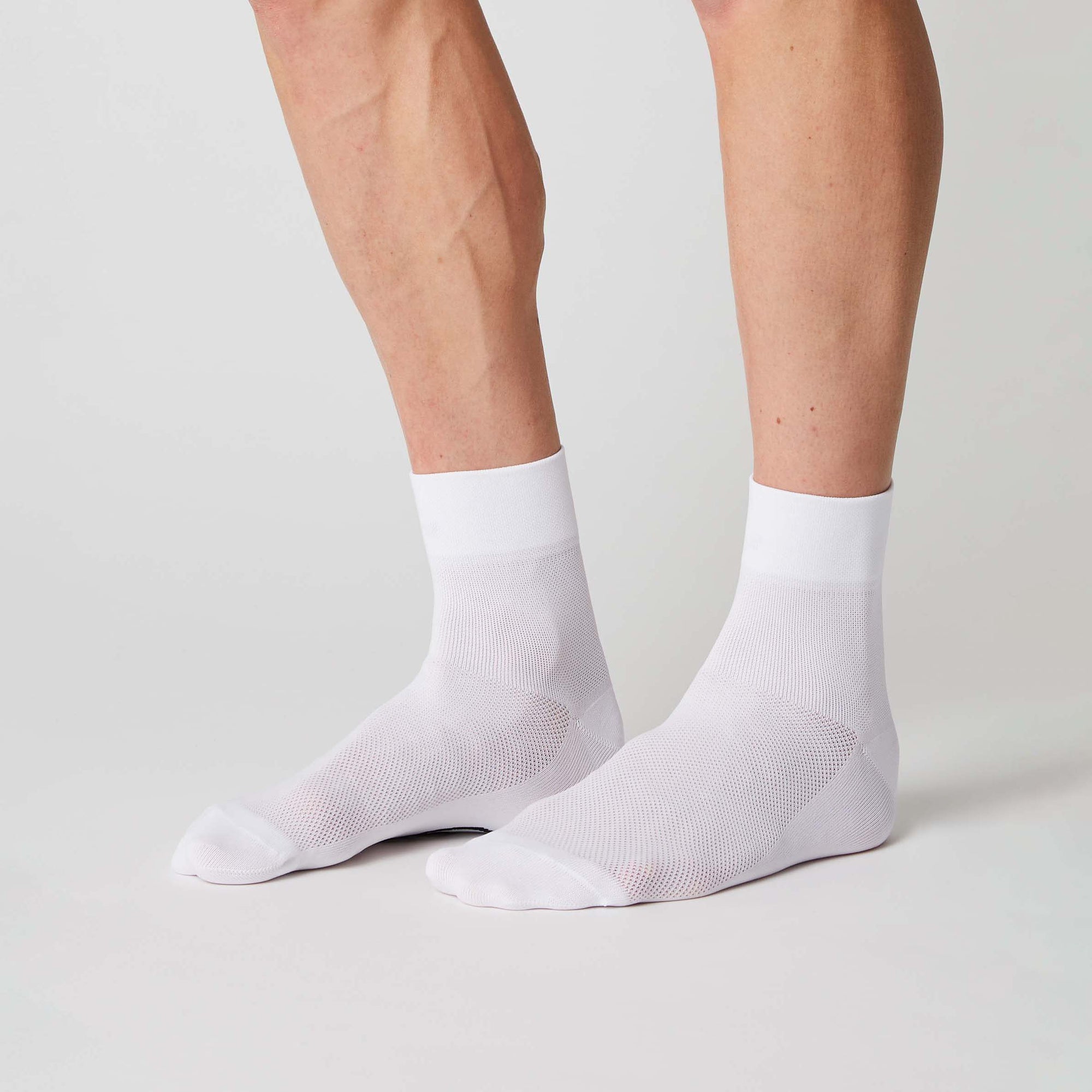 Mid High Socks - White
